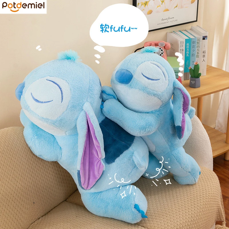 

Kawaii Stitch плюшевая игрушка мягкая кукла мультфильм милый аниме Lilo Stitch декор комнаты мягкая подушка обнимающая подушка плюшевая кукла подарок для девочки