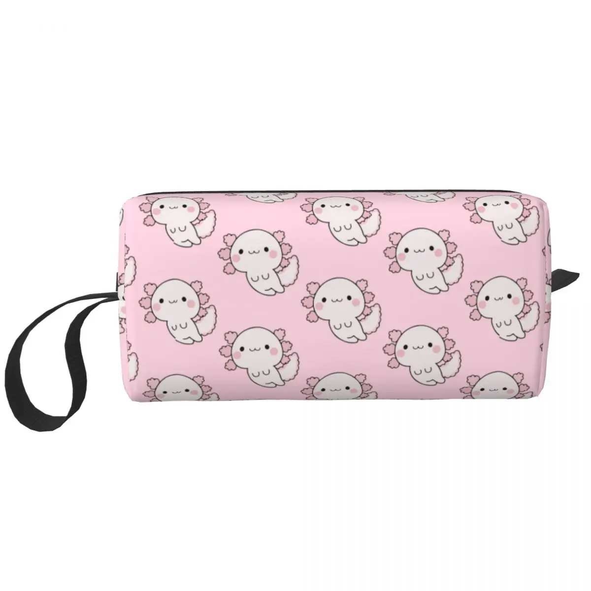 Travel Axolotl Toiletry Bag Kawaii Salamander Animal Makeup Cosmetic Organizer for Women Beauty Storage Bags Dopp Kit Case Box