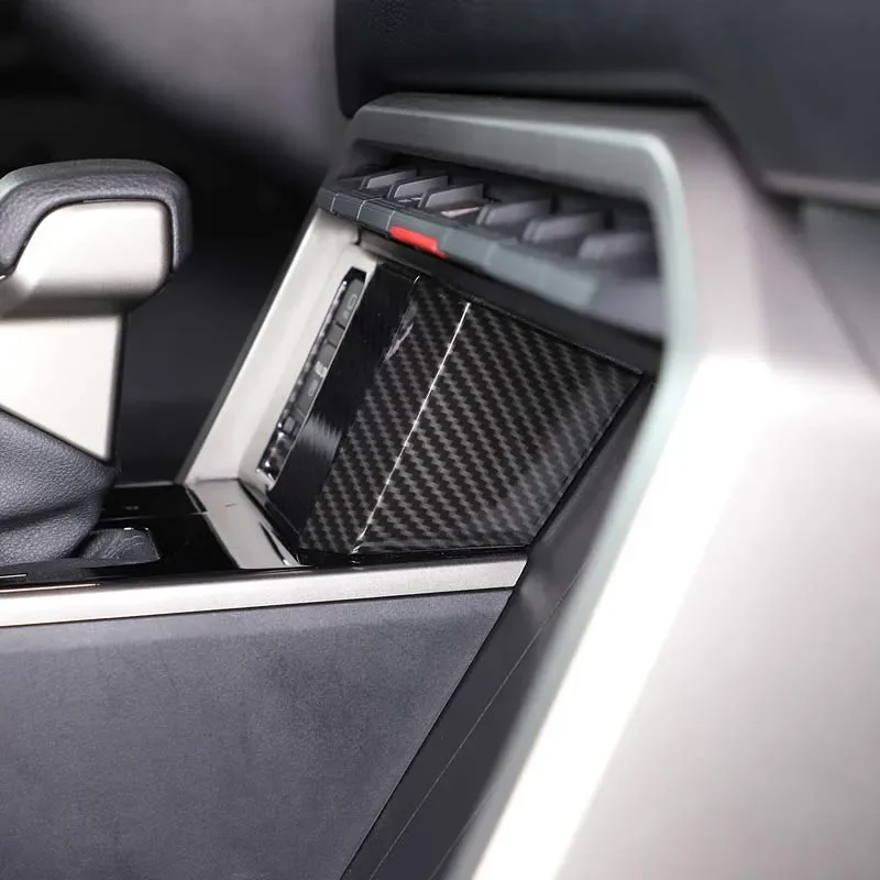 

For Toyota Tundra/Sequoia 2022-2023 ABS Carbon Fiber Car Electronic Handbrake Button Frame Cover Trim Sticker Car Accessories