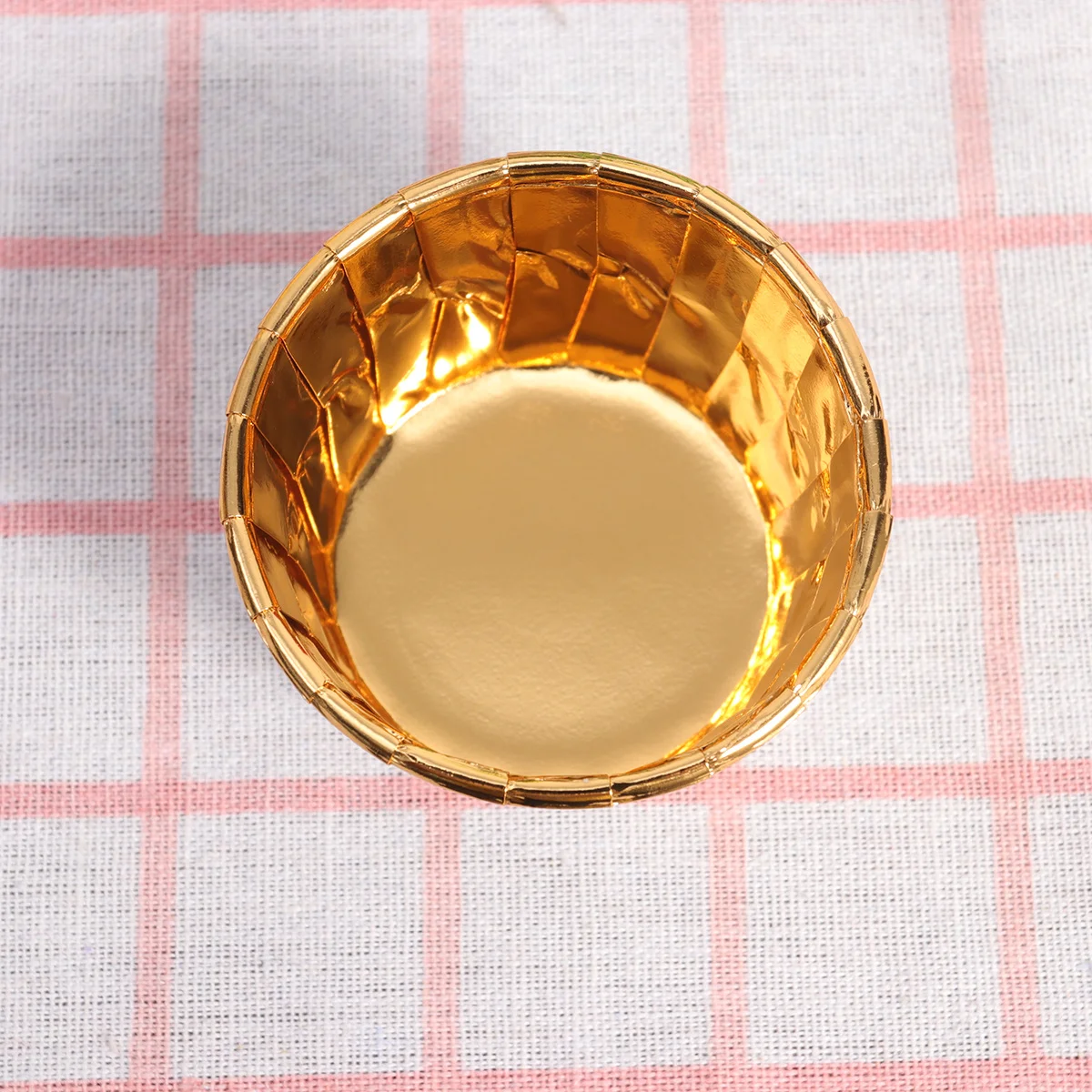 

100pcs Disposable Cake Cups With Curled Edge Heat Resistant Baking Muffin Liners For Party Wedding Tin Foil Dessert Bowls