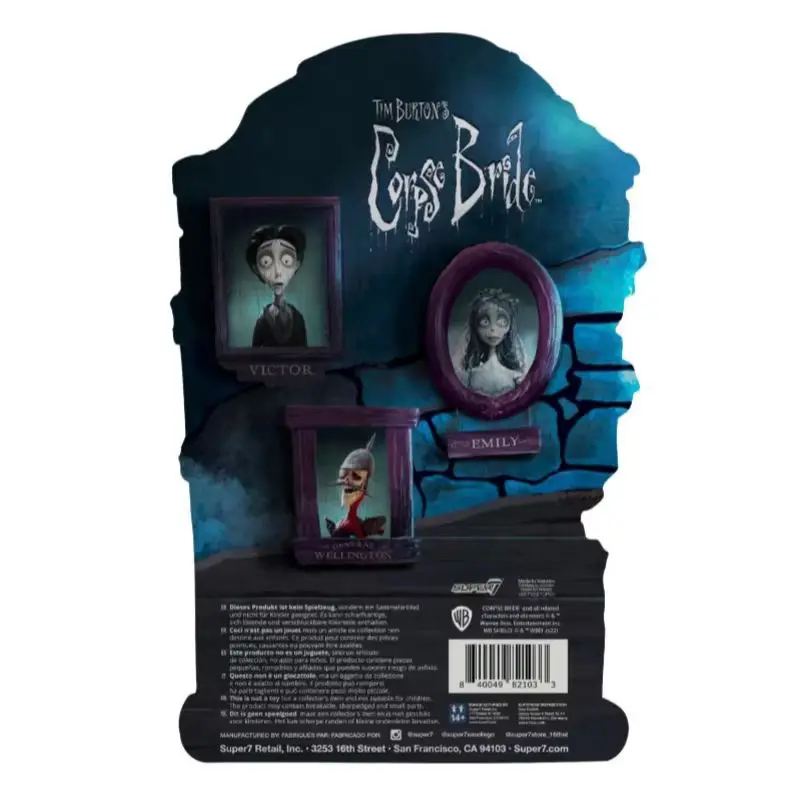 【In Stock】Super7 Corpse Bride ReAction Figure - 3.75 Inch Collectible Movie Cartoon Toy Ideal for Halloween Or Birthday Gifts view 5