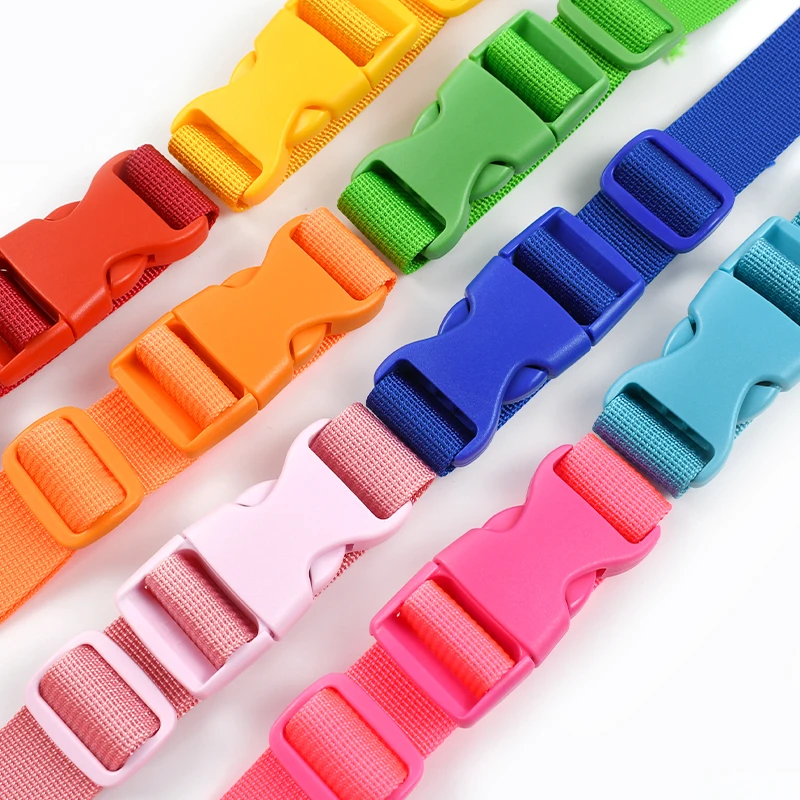 2-10 مجموعات البلاستيك الإصدار إغلاق مشبك حزام الشريط على ظهره حزام حقيبة المشبك حزام ثلاثي الإنزلاق المنزلق هوك DIY بها بنفسك الخياطة التبعي
