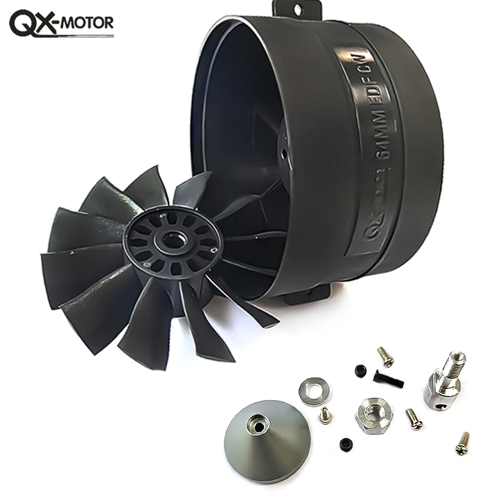 QX-Motor 64mm EDF 12 Blades Without Motor Ducted Fan  for RC Airplanes  Toy Parts