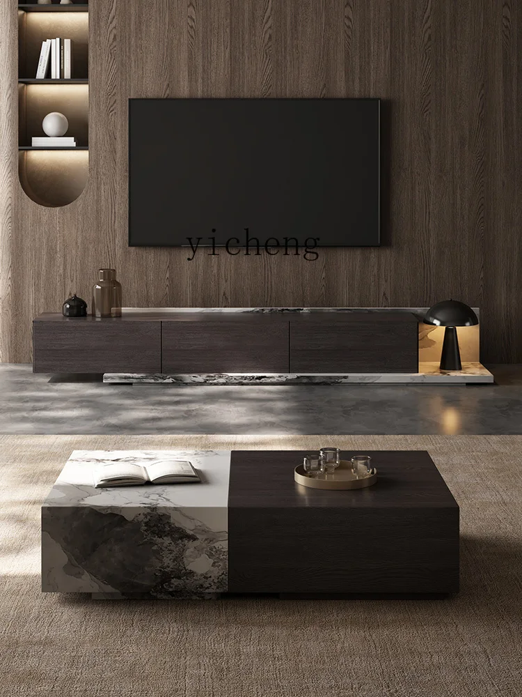 

LX каменная панель из цельного дерева, шкаф для телевизора, напольный журнальный столик, комбинация ТВ-шкафа, современная гостиная, дом