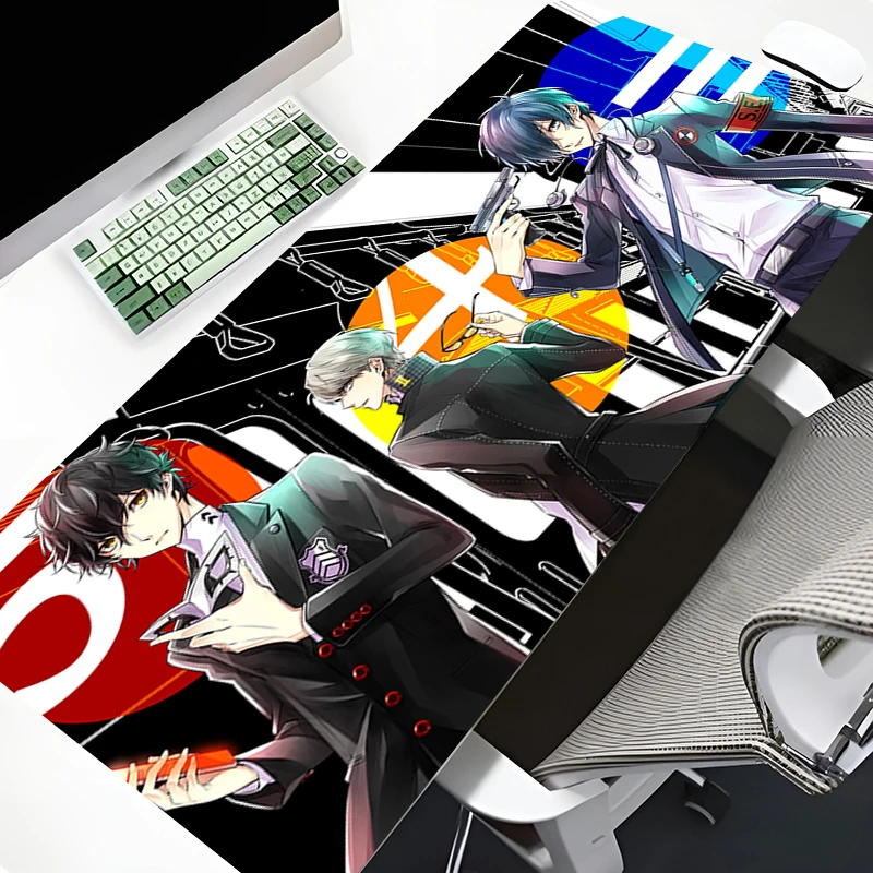 Persona 3 Reload Anime Mauspad Spielzubehör Rutschfeste große Tischmatte Büro Laptop Mousepad Gummi Teppich XL Gamer Schreibtischunterlage