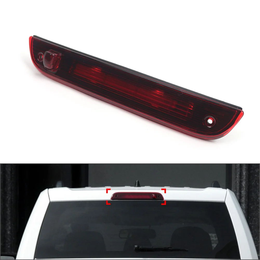 1Pc 5116236AF Car High Level Third Lights Rear Brake Stop Lamp High Mounted LED ABS + PC Red For Jeep Patriot 2007-2017