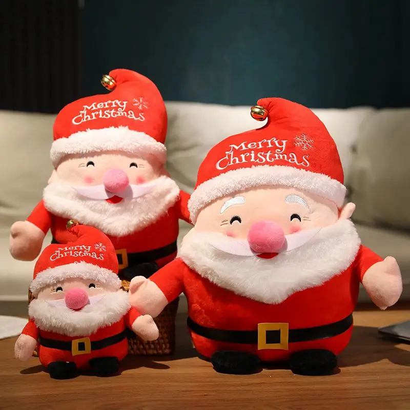 22CM-55CM Lovely Santa Claus & Elk Plush Toys Stuffed Animal Doll Christmas Gifts For Children Kids Home Decoration High Quality