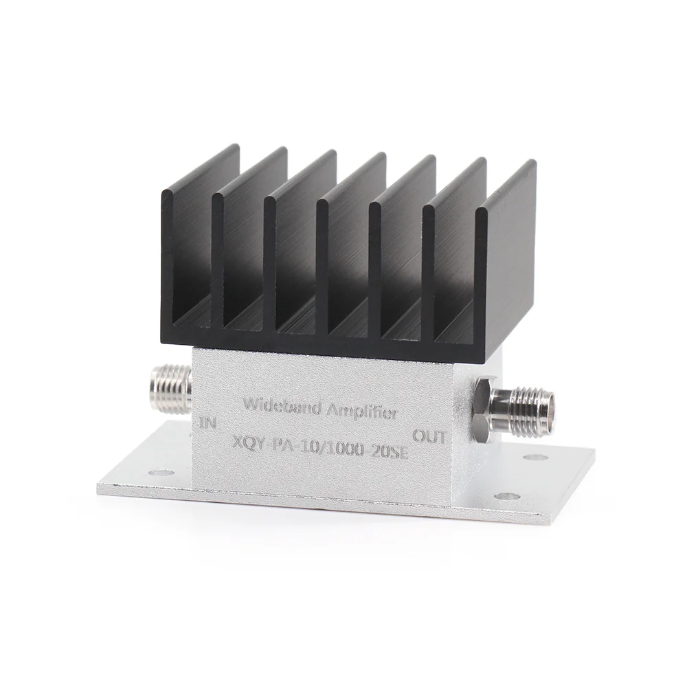 10-1000MHz Test Equipment Rf Amplifiers SMA-Female 50ohm Rf Power Amplifier Module Coaxial Amplifier with Gain 20dB
