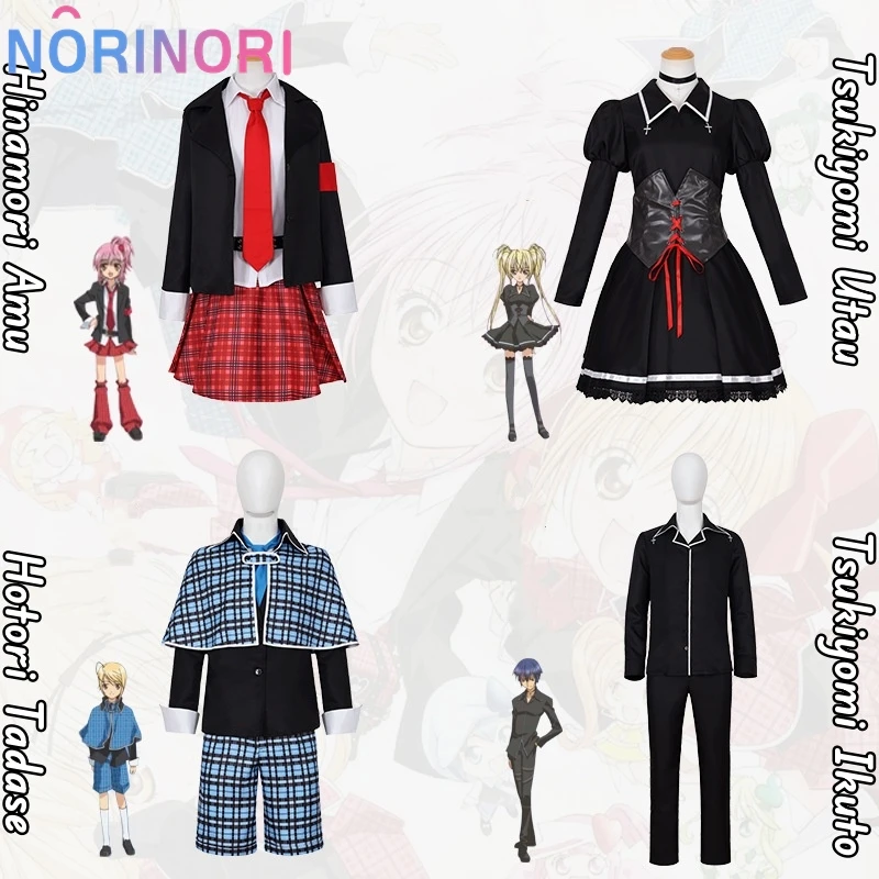 

Костюм для косплея Аниме Shugo Chara Tsukiyomi Ikuto Tsukiyomi Utau Hinamori Аму ходори тадаз