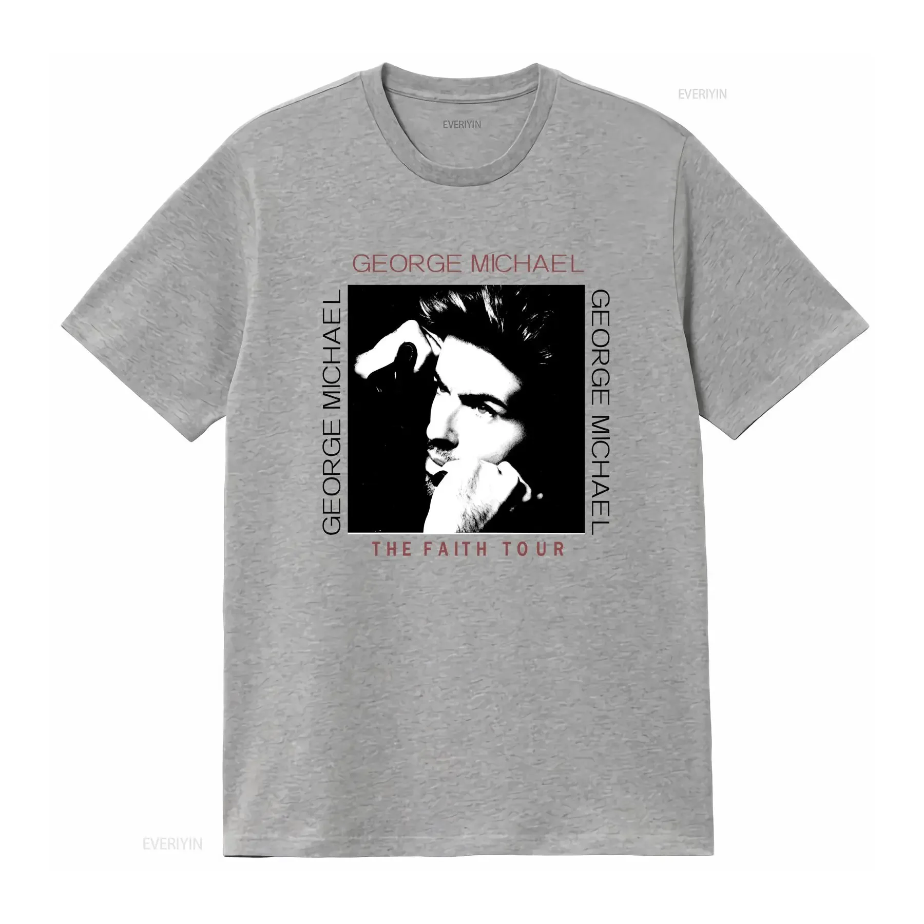 حار جورج مايكل تي شيرت تصميم جديد لطيف هالوين خمر غسلها الشارع الشهير لينة أعلى للارتداء اليومي قليلا للجنسين