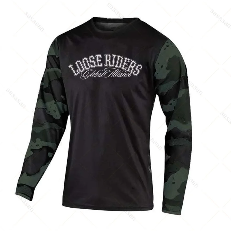 Loose Rider Long Sleeve Jersey BMX MTB Mountain Bike Breathable Shirts Cross Country Enduro Motorcycle Downhill Sweatshirts