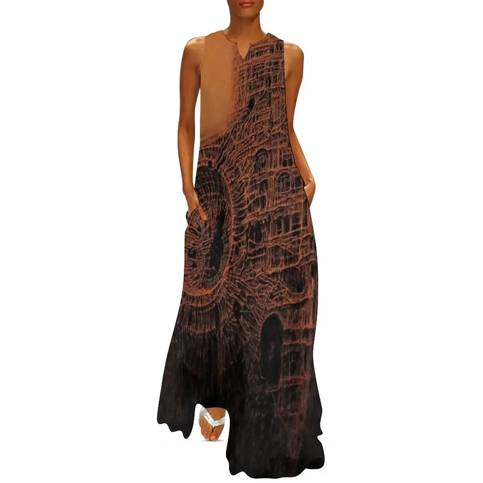 

Untitled (Cathedral), by Zdzisaw Beksiński Long Dress dress summer dress korean women Party dresses for women 2025