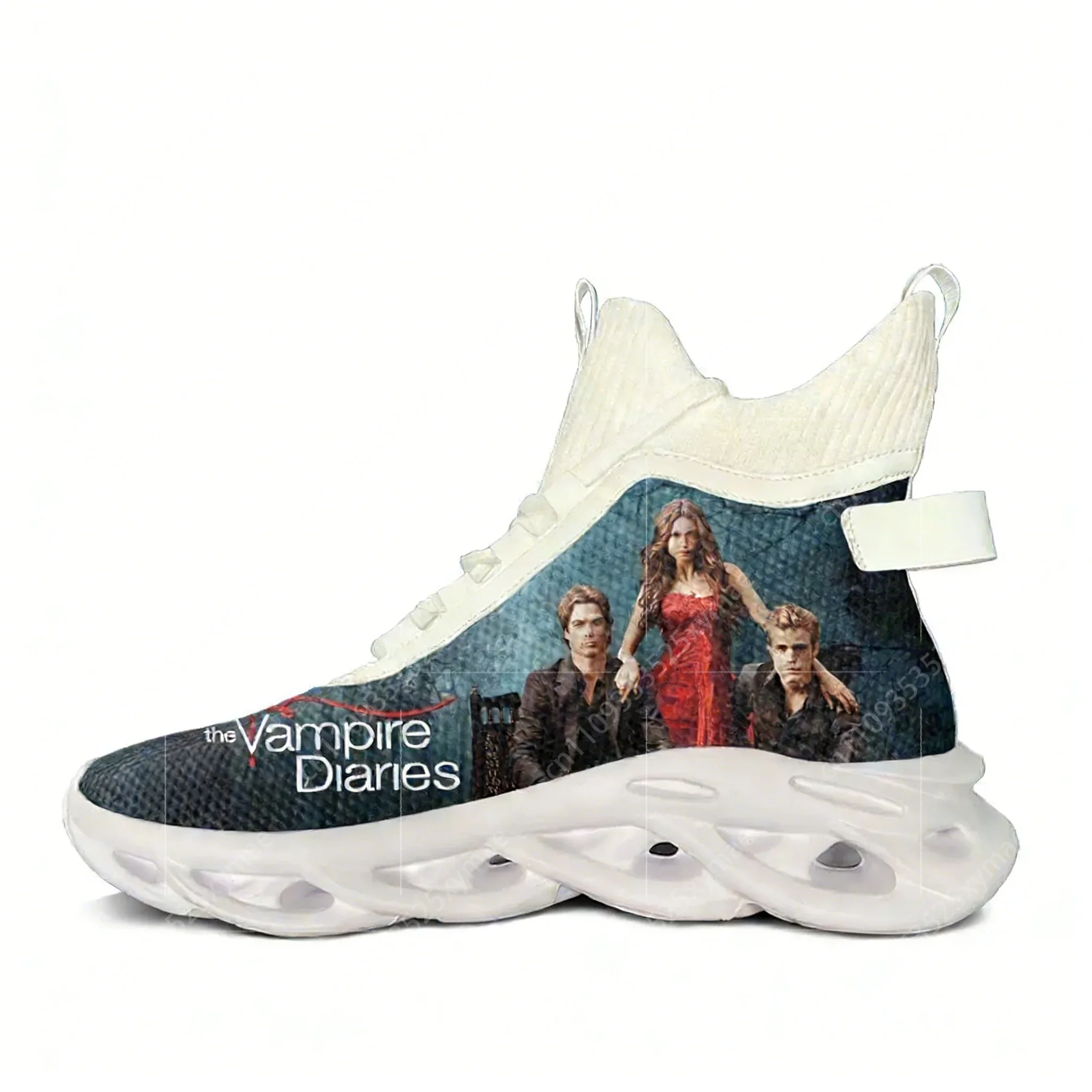 

The Vampire Diaries High Top Flats Sneakers Damon Salvatore Men Women Hiking Sneakers Travel Mountaineering Shoes Running Shoes
