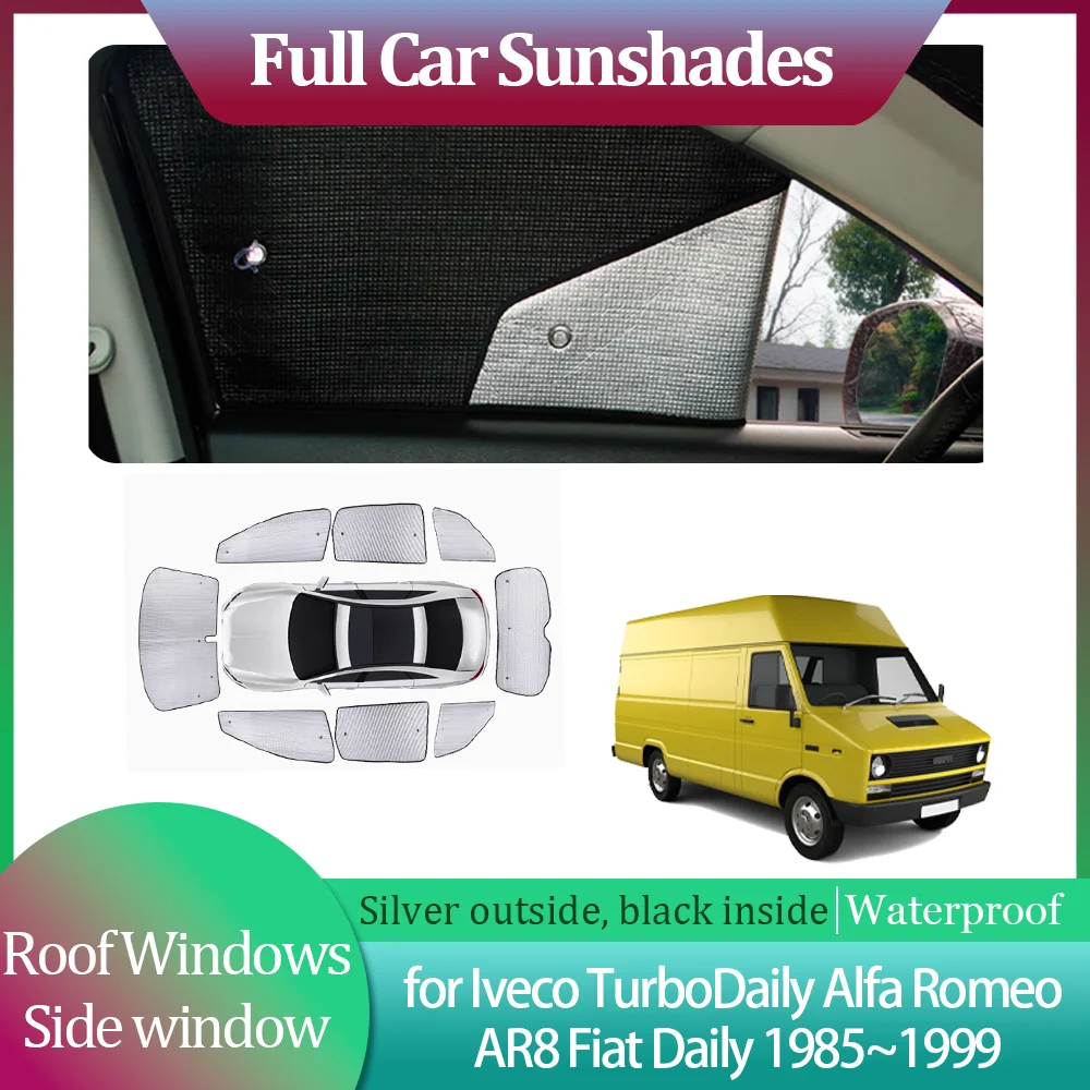 

Автомобильные солнцезащитные козырьки для Iveco TurboDaily Alfa Romeo AR8 Fiat Daily OM Grinta 1985 ~ 1999 года, солнцезащитный козырек на лобовое стекло, аксессуары для штор