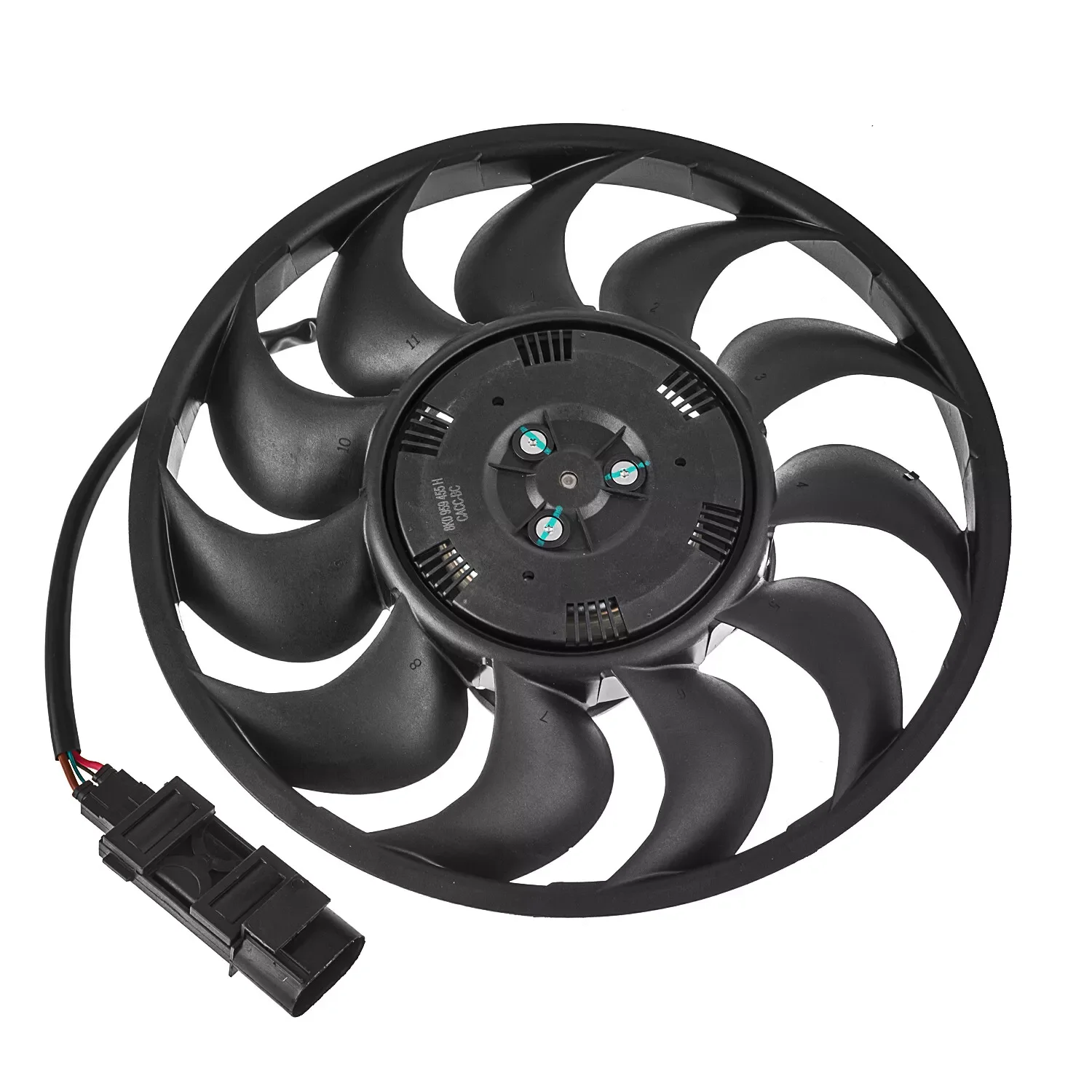 Tech Master 8K0959455H piezas de automóvil conjunto de ventilador de radiador de refrigeración ventilador de refrigeración de radiador eléctrico de 600W para A4 A5 Q5 RS5 S4 S5 3.0L
