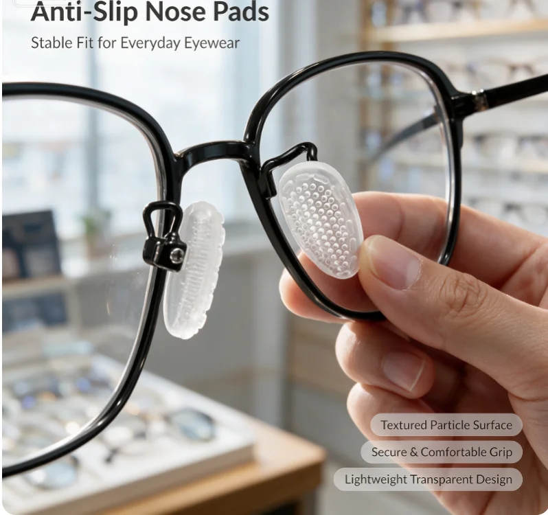 Silicone Airbag Glasses Nose Pads Anti Slip Soft Eyeglass: 10/50Pair Cushion Replacement Spectacles Sunglasses