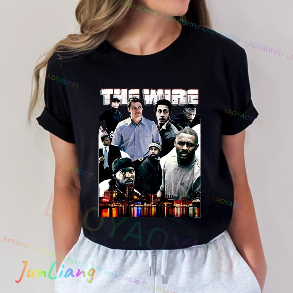 The Wire Omar Crime Drama TV-Serie T-Shirts für Männer Fanfilm Unisex 100 % Baumwolle Herrenbekleidung Herrenkleidung Harajuku Goth Y2k