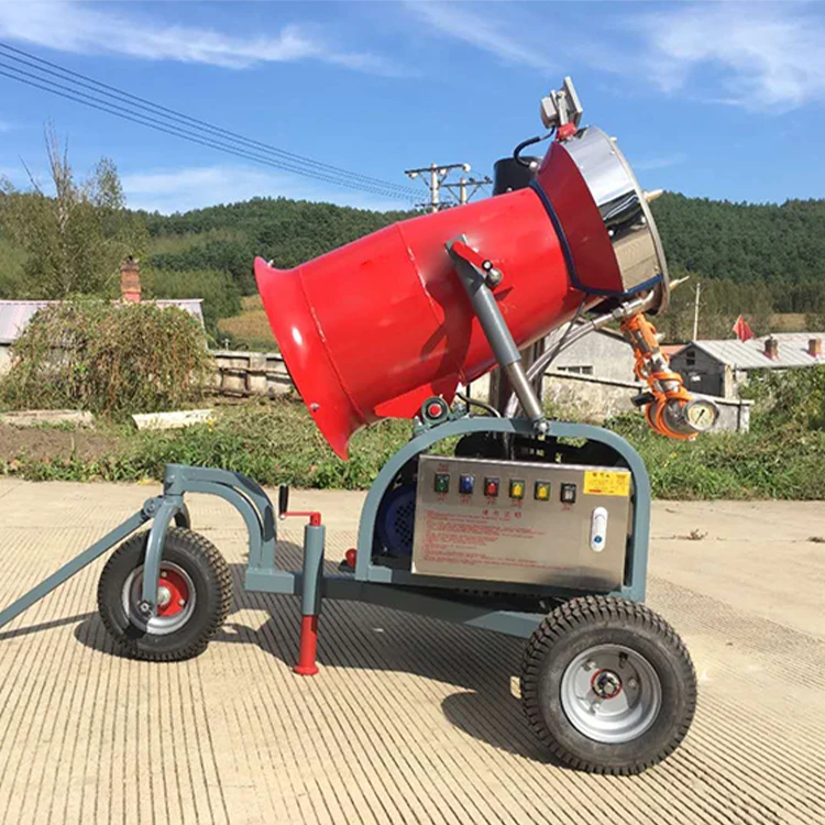Commercial Artificial Snow Ice Maker Ski Resort Snow Making Machine Cannon Sprayer Fan Generator Shed