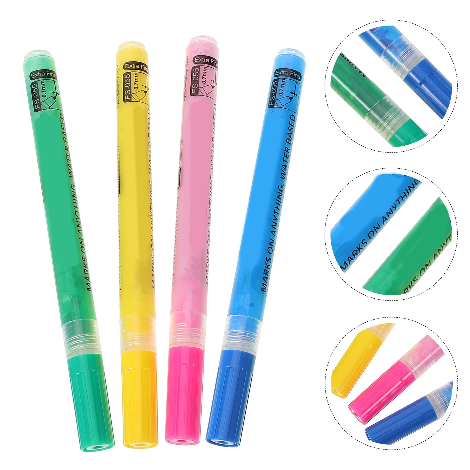 

4pcs Acrylic Marker Pens Durable Sun Resistant Waterproof For Club Identification Shaft Coloring Golf Accessories