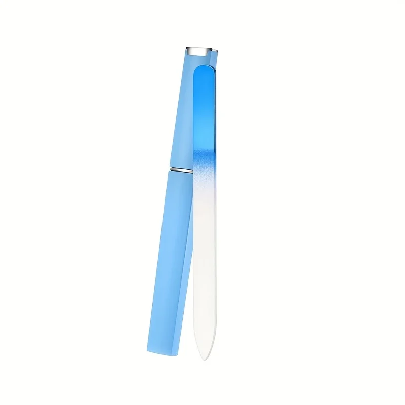 Crystal Glass Nail File Colorful Manicure File Medium Manicure Polishing File Abs Tube