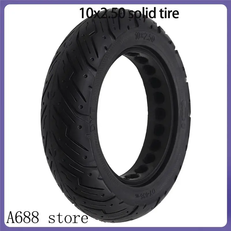 

High elasticity 10 inch electric scooter tire 10x2.50 honeycomb solid rubber tire puncture resistant