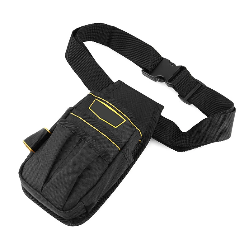 Electrician Tool Waist Bag Hammer Wrench Maintenance Pouch Bag Drill Hammer Storage Tool Bag With Adjustable Belt