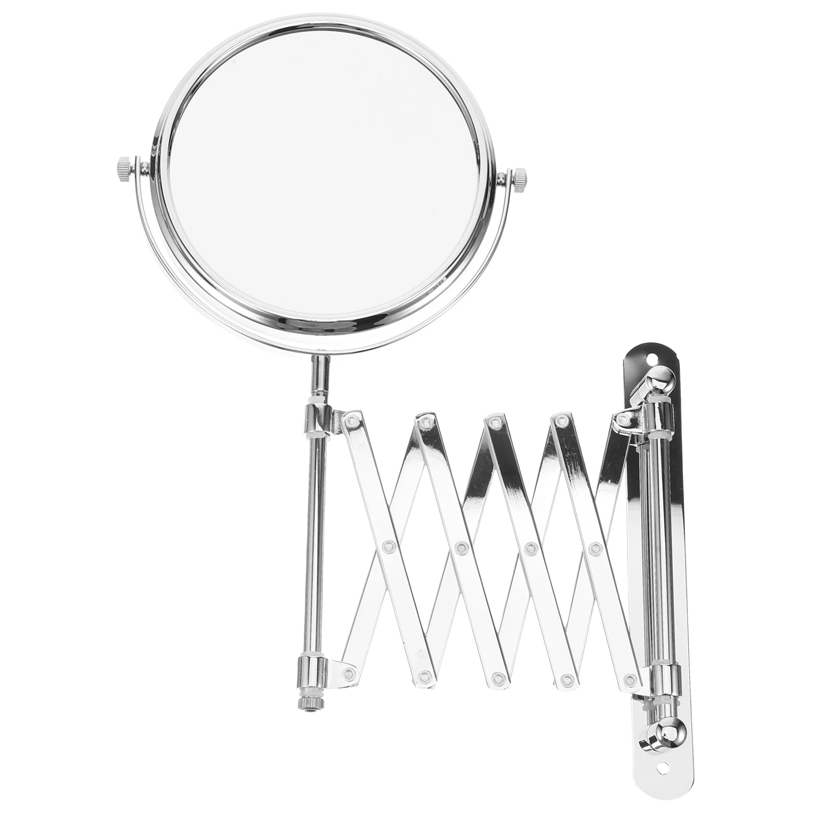 6 Inch Swivel Mirrors Retractable Makeup Wall Mount Shaving Extendable Bathroom