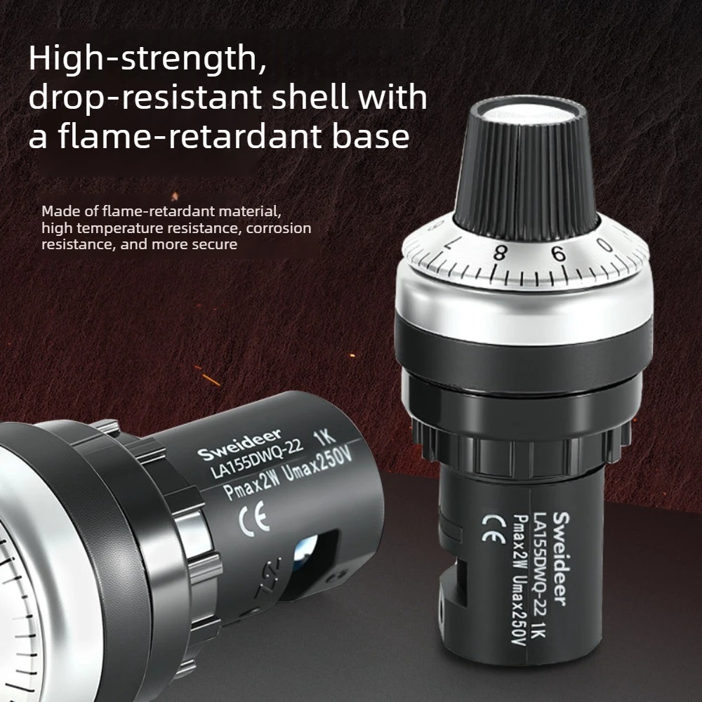 Pokrętło potencjometru 22mm LA – Potentiometer 10K recenzja i cena