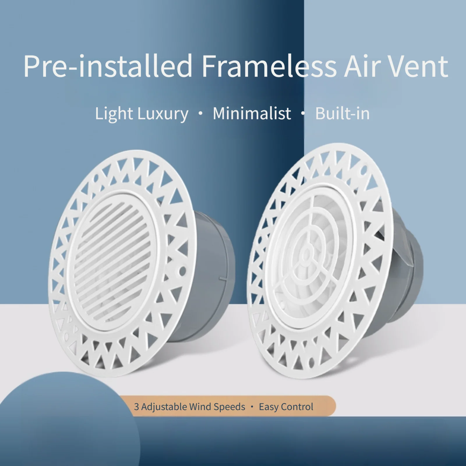 Rejilla de ventilación redonda - Home Bathroom Vent Fans reseña y precio