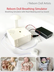 Reborn Doll Breathing Simulator Heart Beating With Cry and Smile sound for Plush Toy, Pulsing Device Reborn Doll Accessories