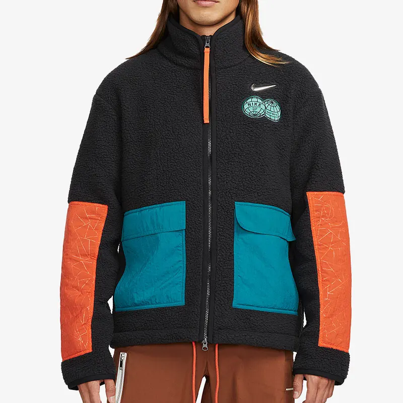 

Nike genuine Current Season New Men's Stand Collar Shearling Sports Jacket DQ5061-010