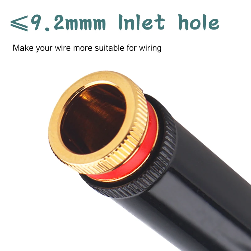 4pcs from gold-plated/rhodium-plated self-locking RCA lotus HiFi audio signal cable plug fever audio DIY accessories