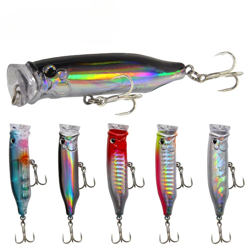 

Fishing Lures Hard Topwater Artificial Floating Bait 7cm/9.4g Wobblers 3D Eyes Fishing Tackle Goods for Sea Accessories