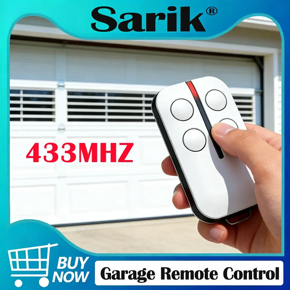 

Universal 433 Mhz Garage Remote Control Powertech PR-2 4-Channel Rolling Code Replacement Remote