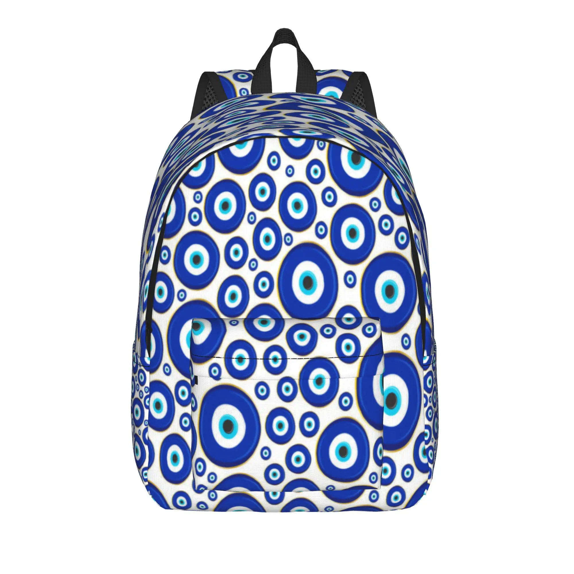 Evil Eye Ethnic Pattern Mystic Greek Amulet Turkish Backpack  College Backpacks High Quality High School Bags Leisure Rucksack