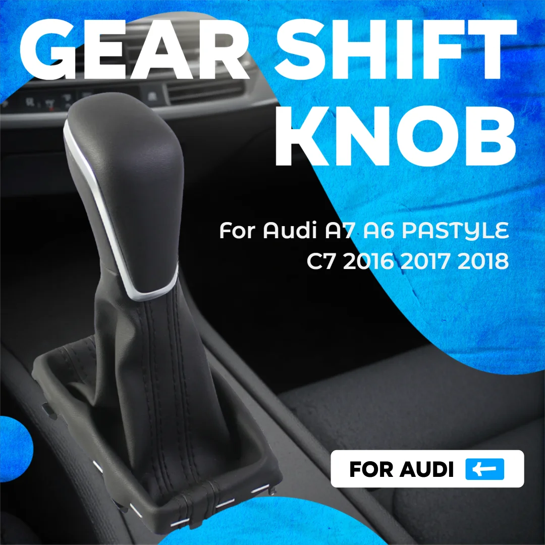Transmission Integrated Gear Shift Knob set for Audi A6 A7 PASTYLE C7 Gear Shift Knob Assembly for Enhanced Driving Experience
