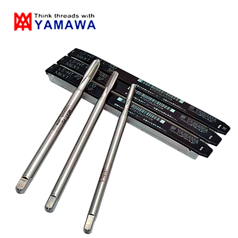 Japan YAMAWA Long Shank 100 MM Straight Fluted Hand Tap M3 M4 M5 M6 M8 M10 M12 Machine Thread Taps For Through Hole Blind Hole