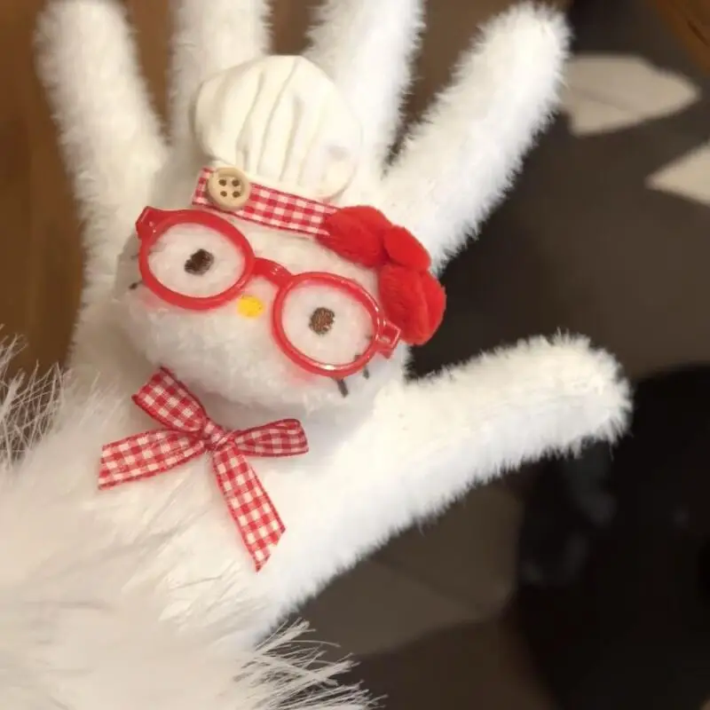 قفازات Sanrios اللطيفة Hello Kittys Girly قفازات ركوب الدراجات الدافئة موضة محمولة متعددة الاستخدامات مريحة وناعمة ومبتكرة هدايا راقية #6