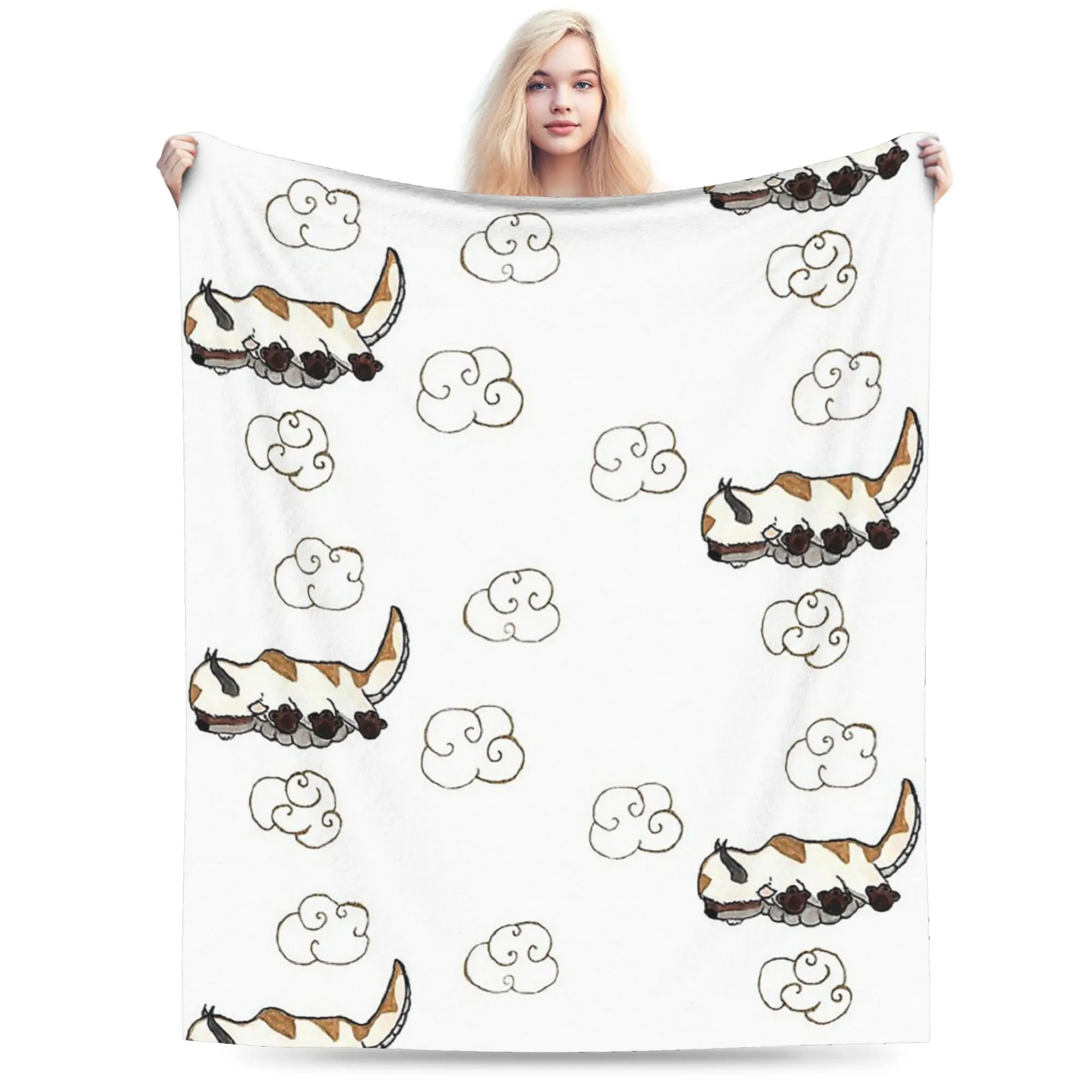 سعيد أبا بطانيات صوف الرمزية آخر Airbender مضحك رمي البطانيات للمنزل 150*125 سنتيمتر المفرش #3