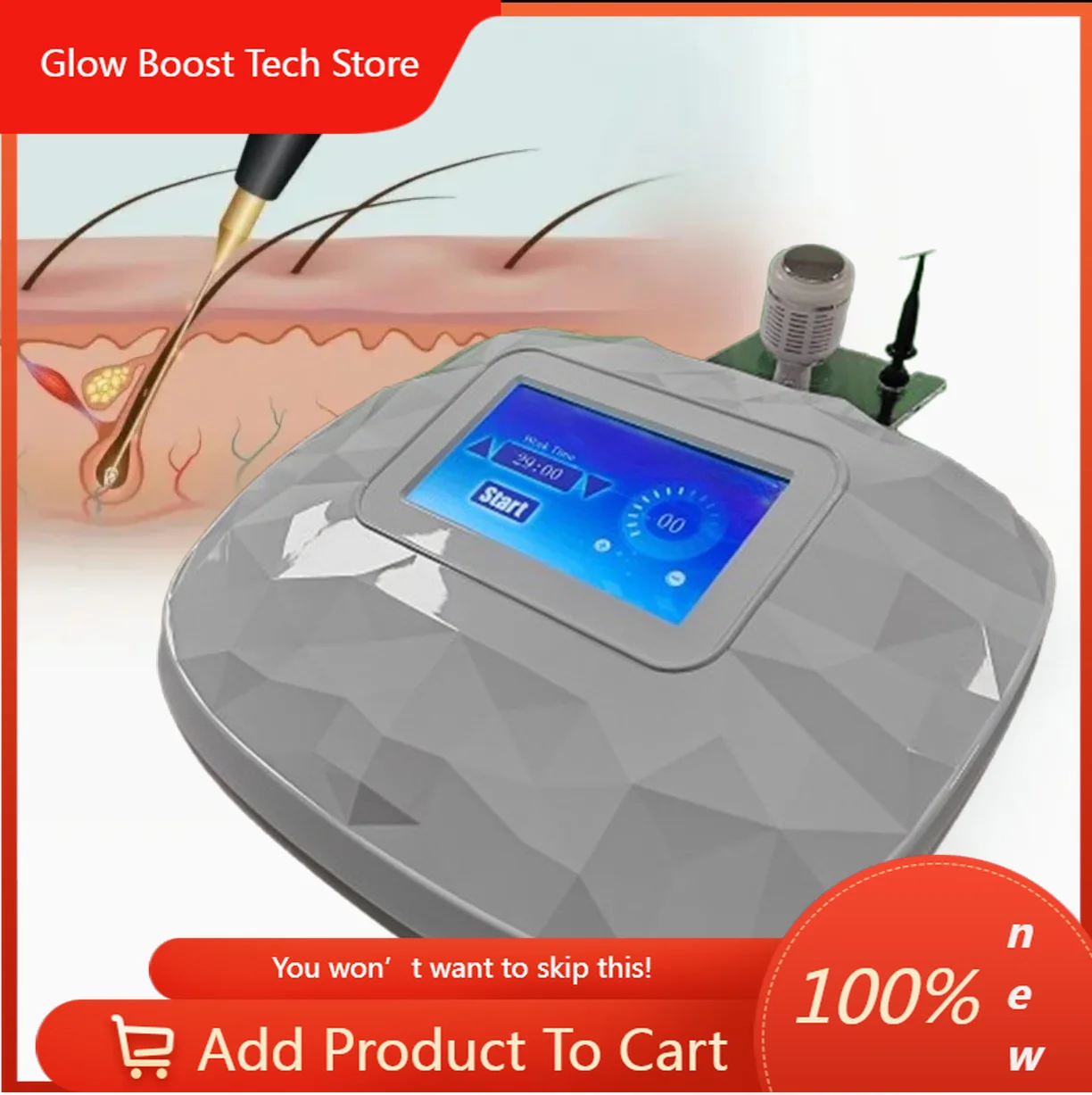 

Эпилятор NYSmart Library для электролизного удаления волос, гальванический аппарат для удаления волос для всех типов кожи (коричневая, белая, золотая, серая)