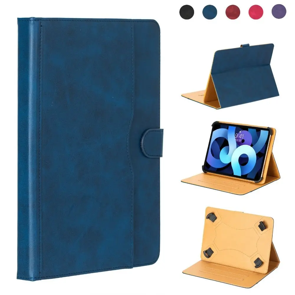 Tablet Case 7/8/9/10inch Dual Color PU Leather Multi-Angle Viewing Stand Cover Shockproof Protective Shell Samsung/Huawei/Xiaomi