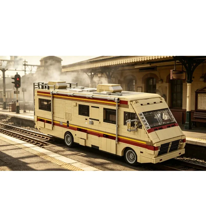 Assembly Building Blocks MOC-36998 Outdoor City Global Travel Camping RV 2781 Parts MOC Custom Christmas Creative Toy Gift