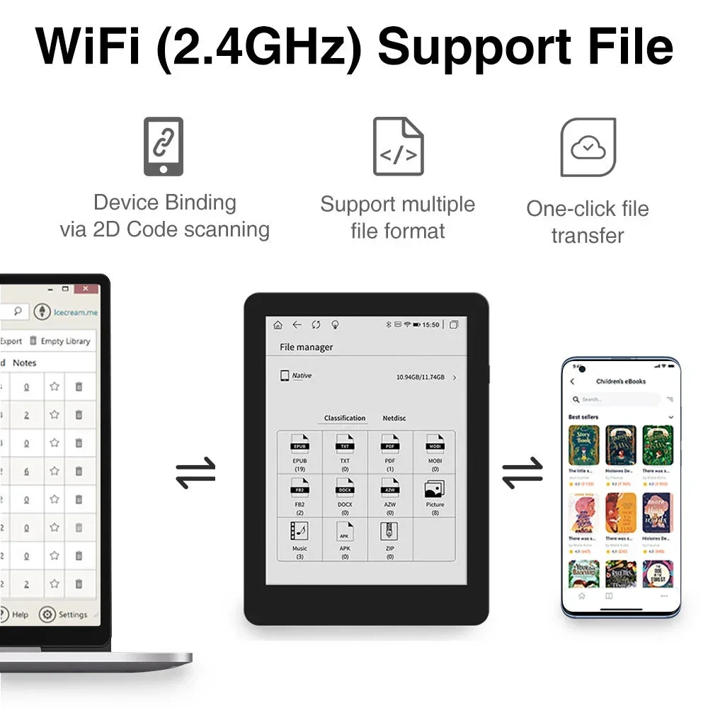 Benutzerdefinierter chinesischer E-Book-Reader mit Stylus 10,3 Zoll Android Kostenlose Online-Leseapps E-Ink Ereader E-Book-Reader Notebook-Tablet