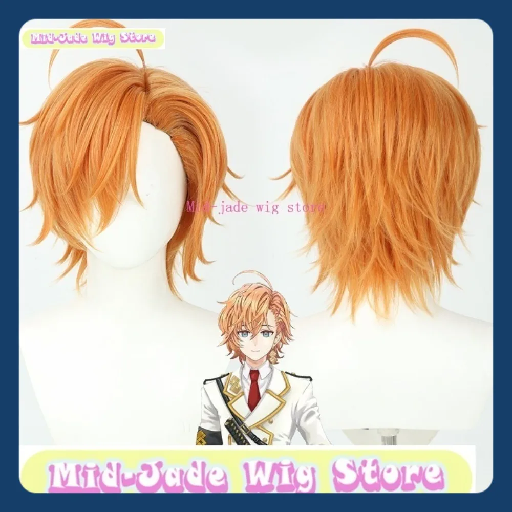 منتصف اليشم شعر مستعار مخزن نيو بورت شيبويا هال شعر مستعار تأثيري أنيمي لعبة لعب الأدوار هالوين زي حفلة الدعائم الشعر الاصطناعية