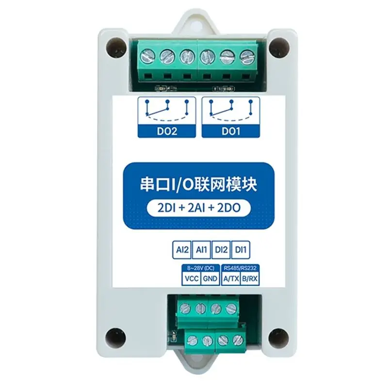 

A23F-MA01-AACX2220 RS485 2DI+2AI+2DO Modbus RTU I/O Network Modules With Serial Port For PLC/Touch Display 2 Switch Output