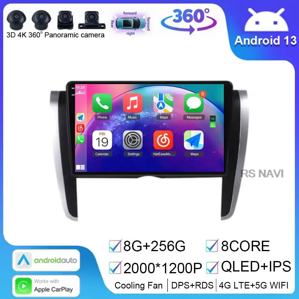 

Android13 For Toyota Allion T260 Premio 2007 - 2020 Car Radio Autoradio Multimedia Video Player Navigatie Carplay No 2Din 5G DVD