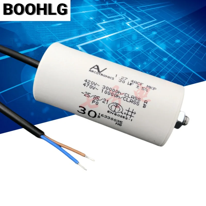 1PCS 30uF 1.27.4ACF ARCOTRONICS AC motor starting capacitor AV