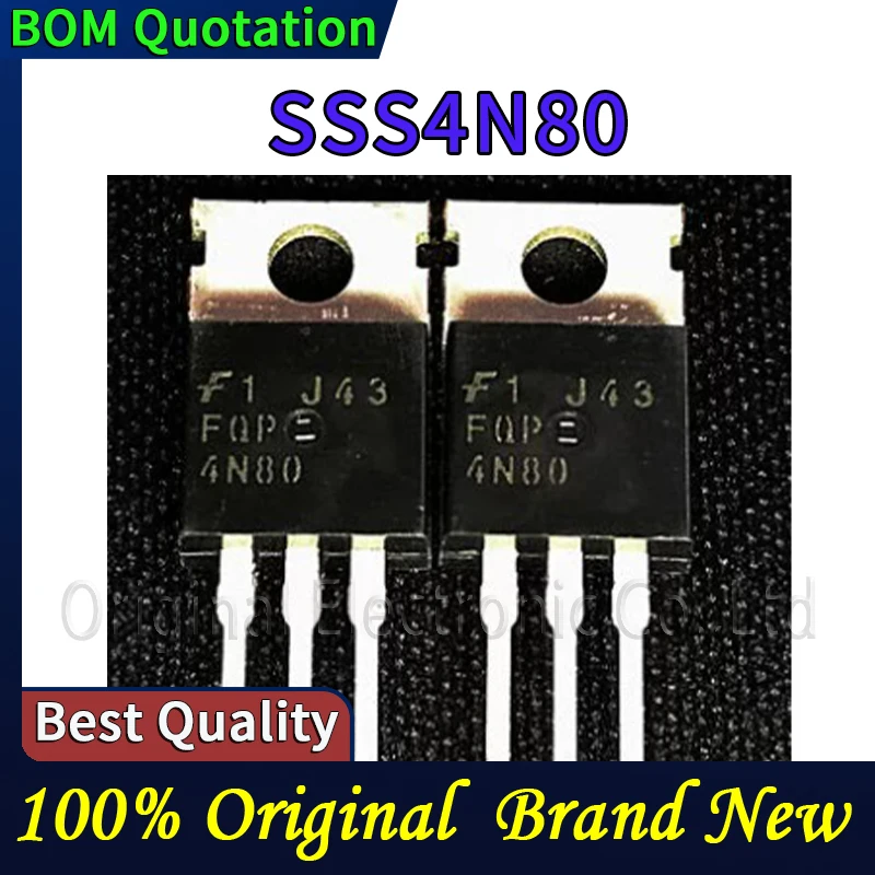 42pcs/lot SSS4N80 SPA04N80C3 P4NK80ZFP   Original  In stock High quality