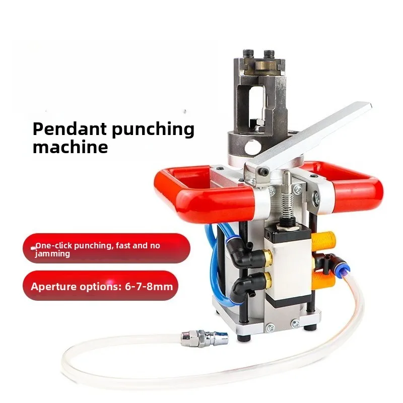 Fast non-jamming needle spray pattern electroplating pendant punching machine pneumatic punching hole opener punching machine