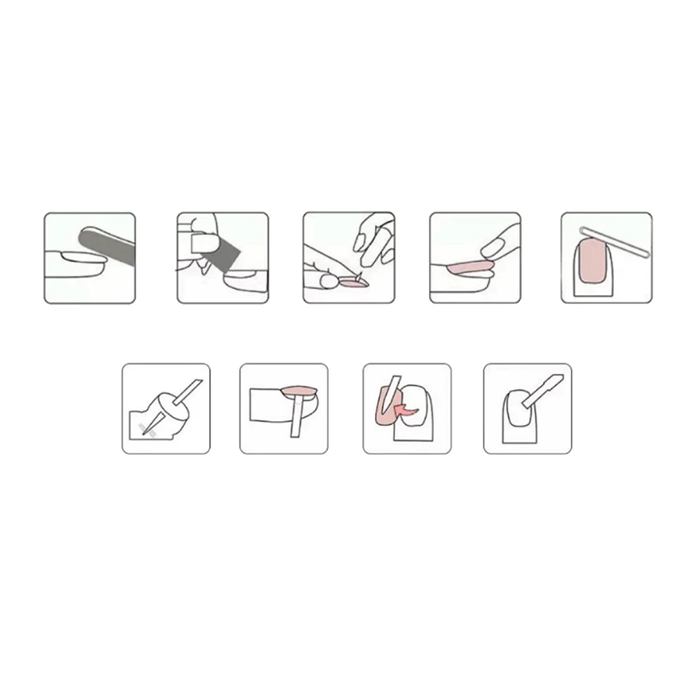 

24 pcs Shell Design Fake Nails Natural Nail Tips for Women Artificial Fingernails Party Wedding Prom Salon DIY Home Use